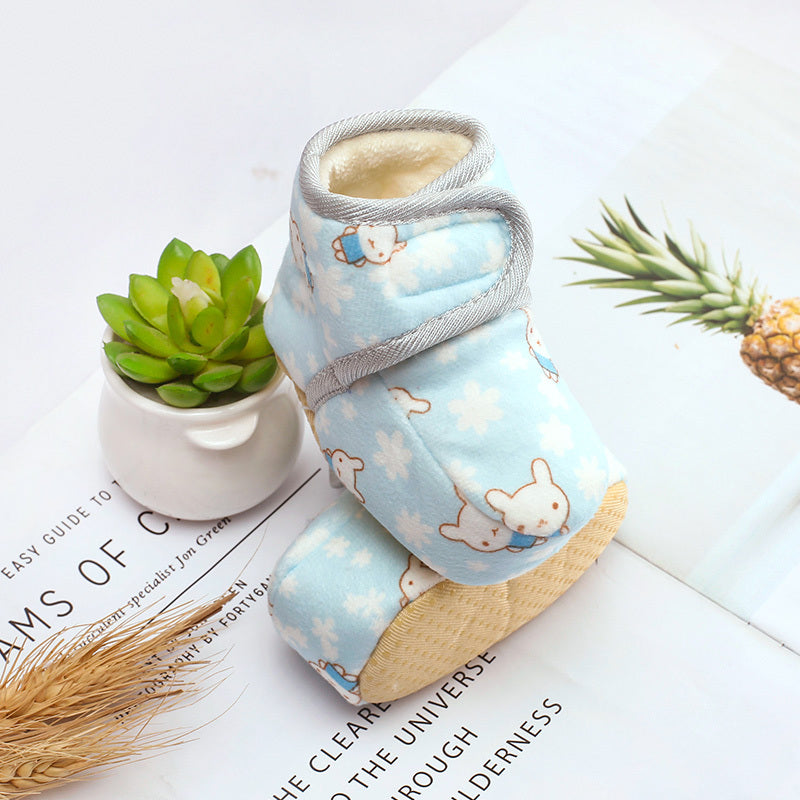 Newborn Cotton and Velcro Boots