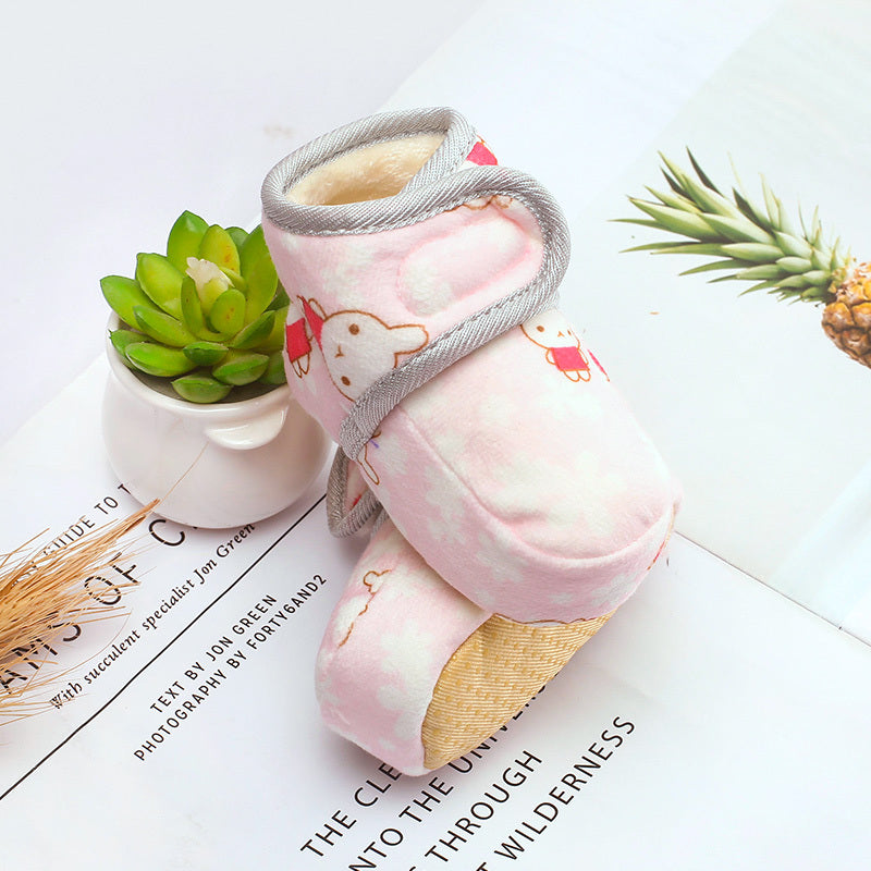 Newborn Cotton and Velcro Boots