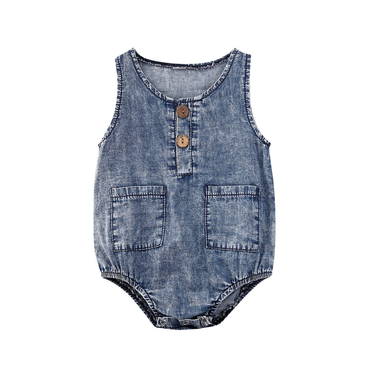 Baby Boy Summer Sleeveless Triangle Romper