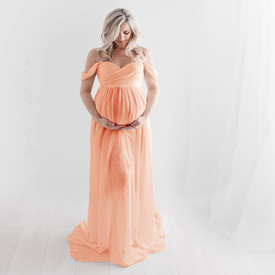 Maternity Mopping Foor Long Skirt Dress