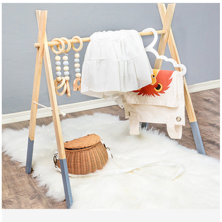 Wooden Baby Infant Fitness Decorative Toys