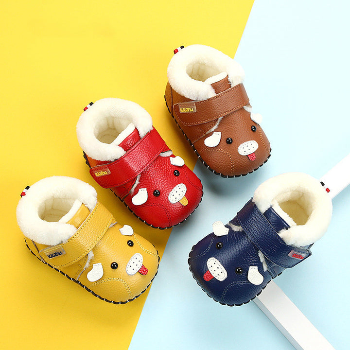 Fleece Lined Colorful Baby Shoes