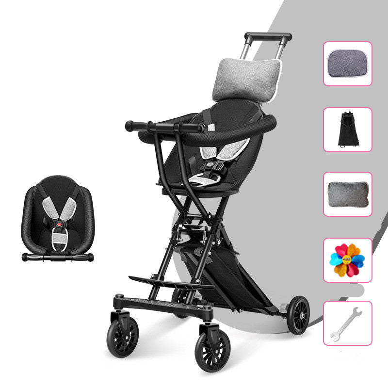 Foldable Stroller with optional Umbrella Canopy
