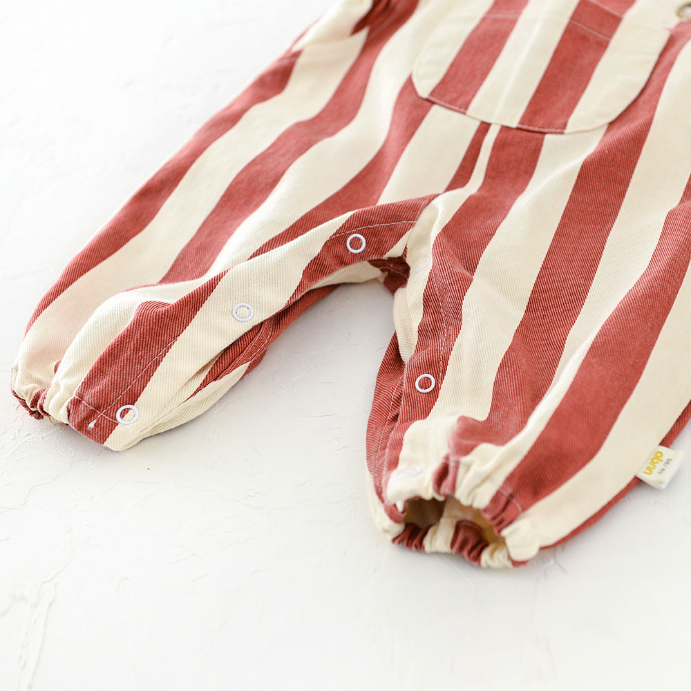 Baby Striped Letter Bibs