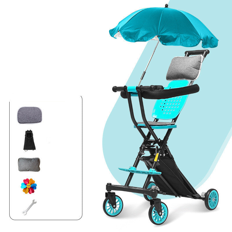 Foldable Stroller with optional Umbrella Canopy