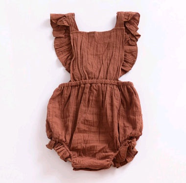 Baby Cotton Ruffled Romper