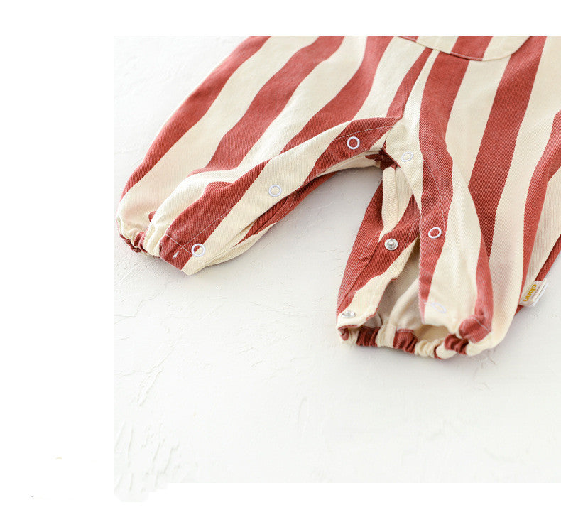 Baby Striped Letter Bibs