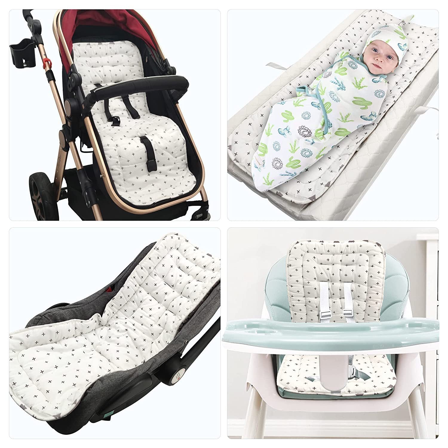 Plush Stroller Cotton Pad