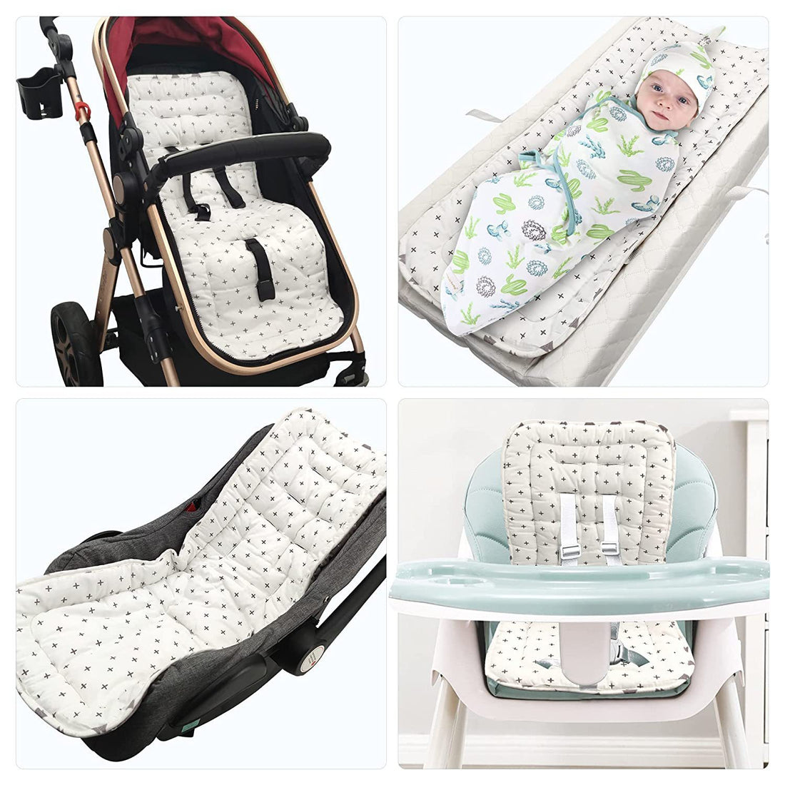 Plush Stroller Cotton Pad