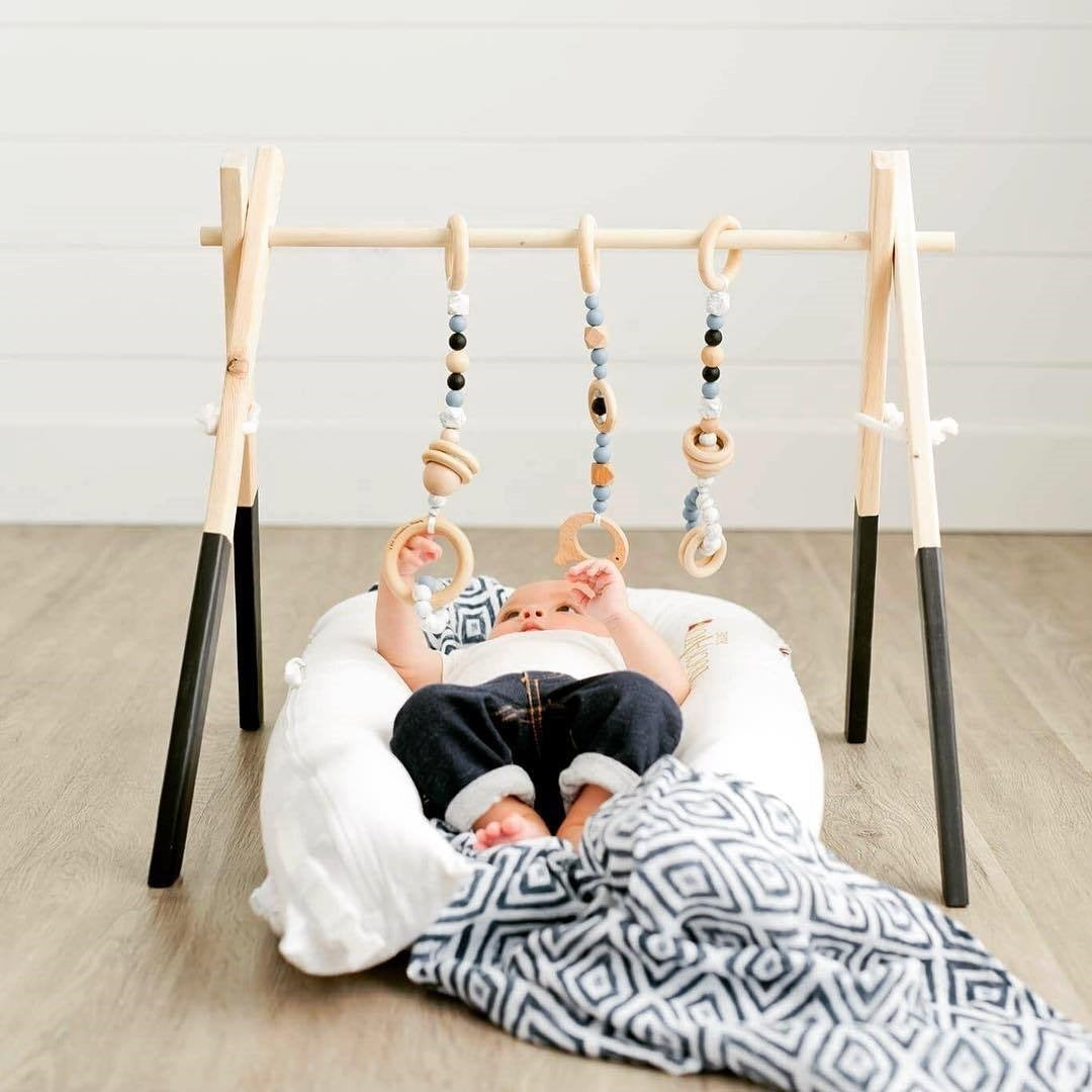 Wooden Baby Infant Fitness Decorative Toys
