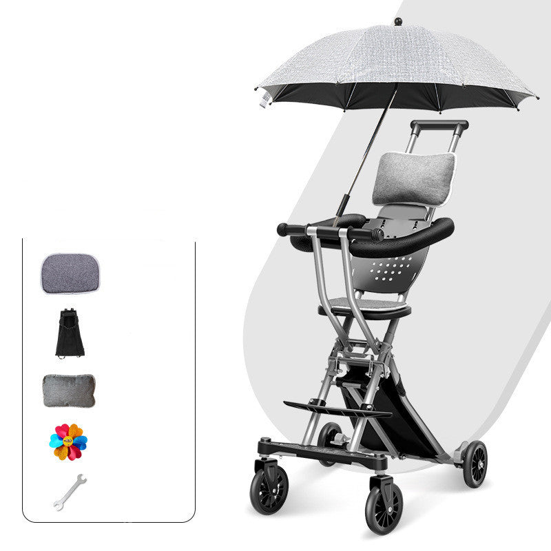 Foldable Stroller with optional Umbrella Canopy