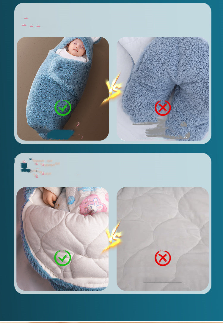 Baby's Anti-shock Wrapped In Sleeping Bag