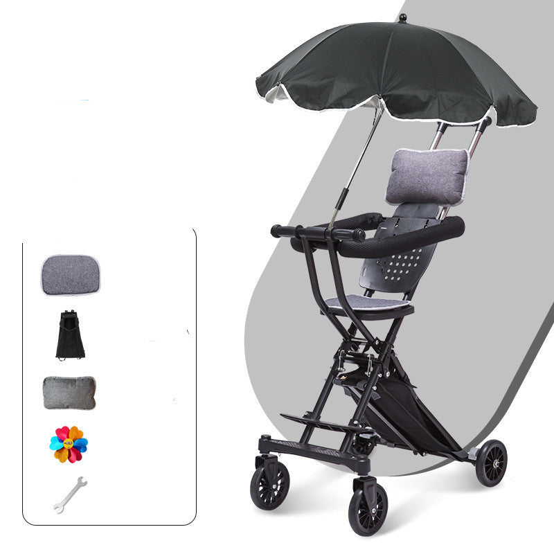 Foldable Stroller with optional Umbrella Canopy