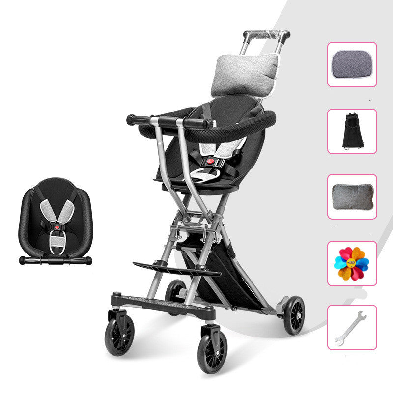 Foldable Stroller with optional Umbrella Canopy
