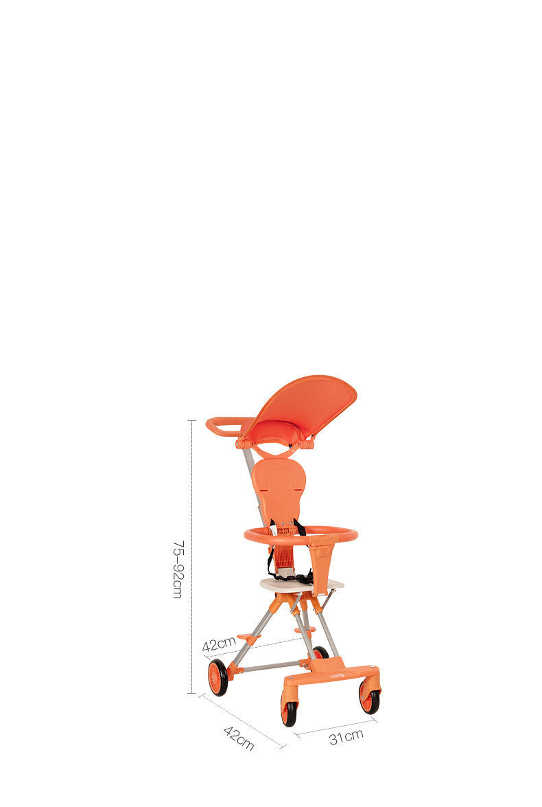 Retractable Push Handle Stroller