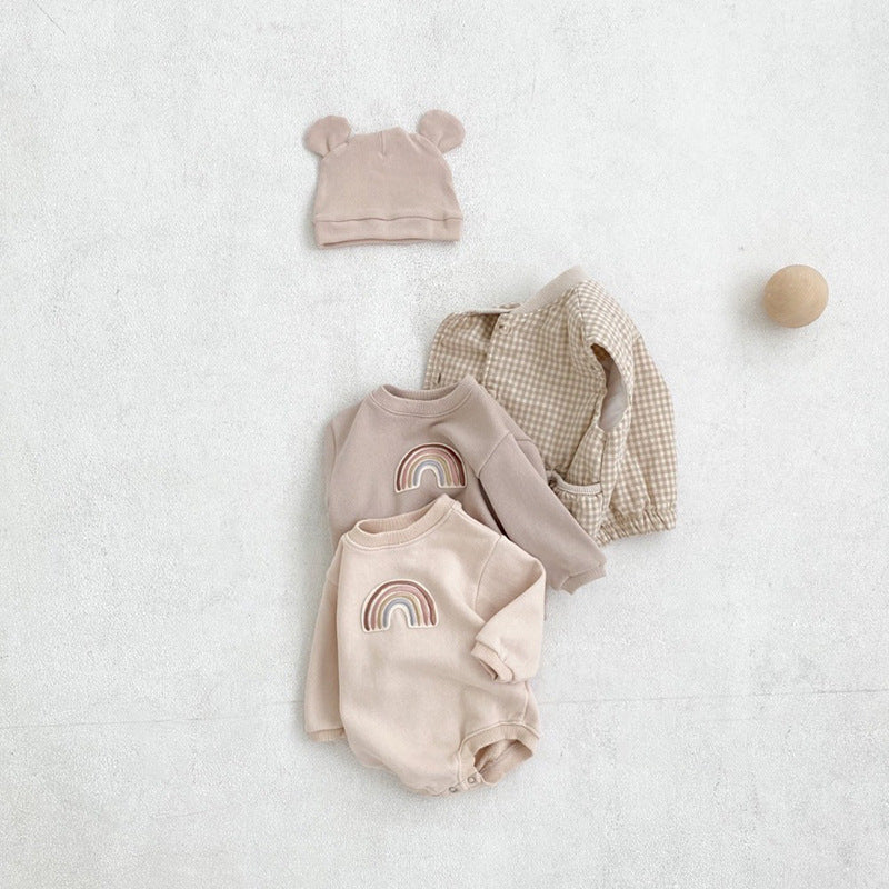 Cotton Long Sleeved Design Romper