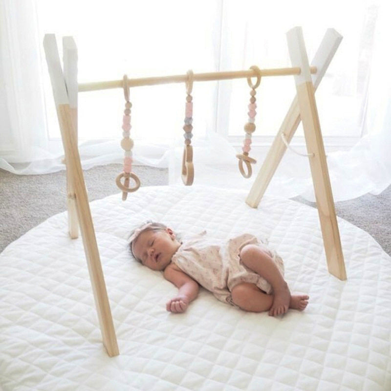 Wooden Baby Infant Fitness Decorative Toys