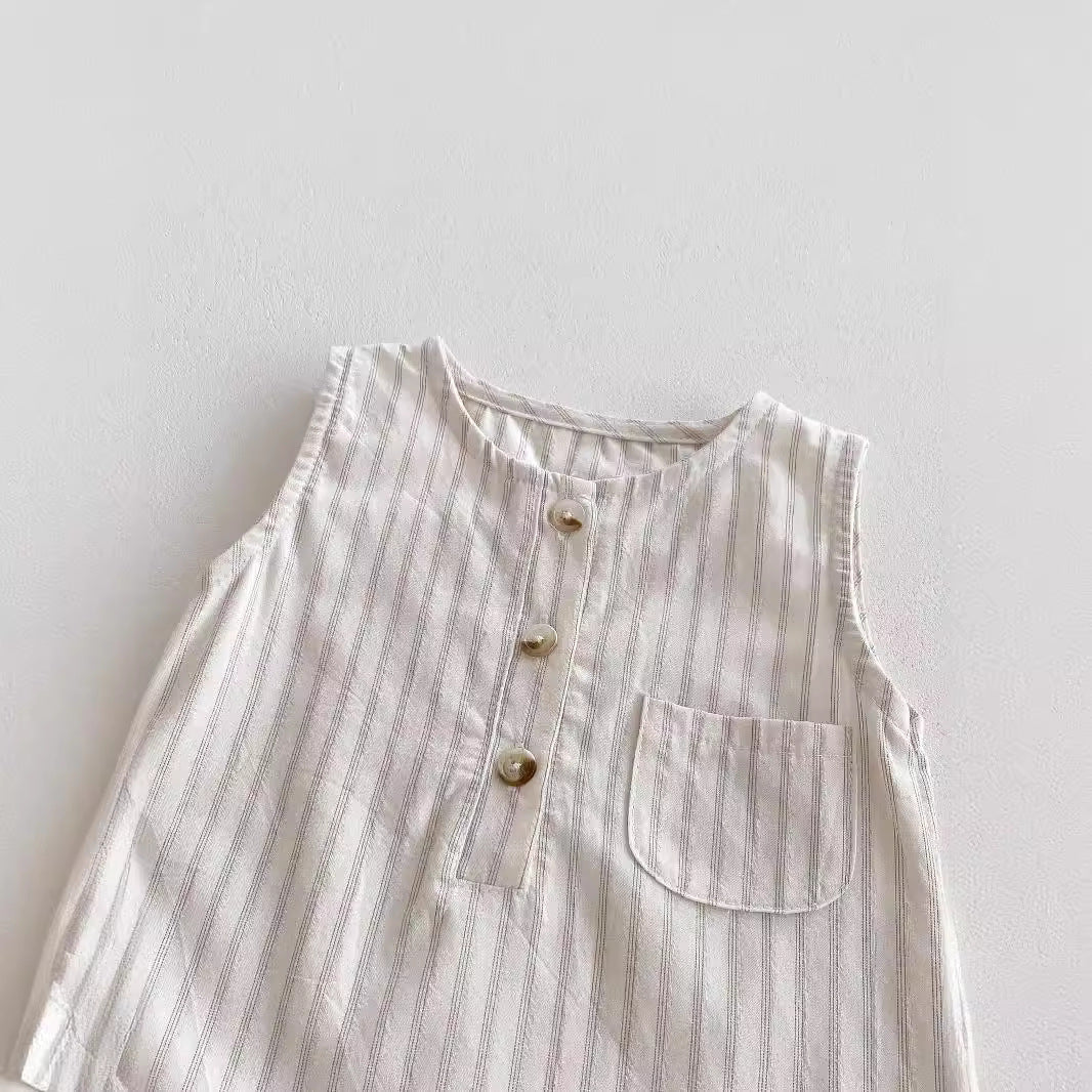 Sleeveless Children's Vest Romper