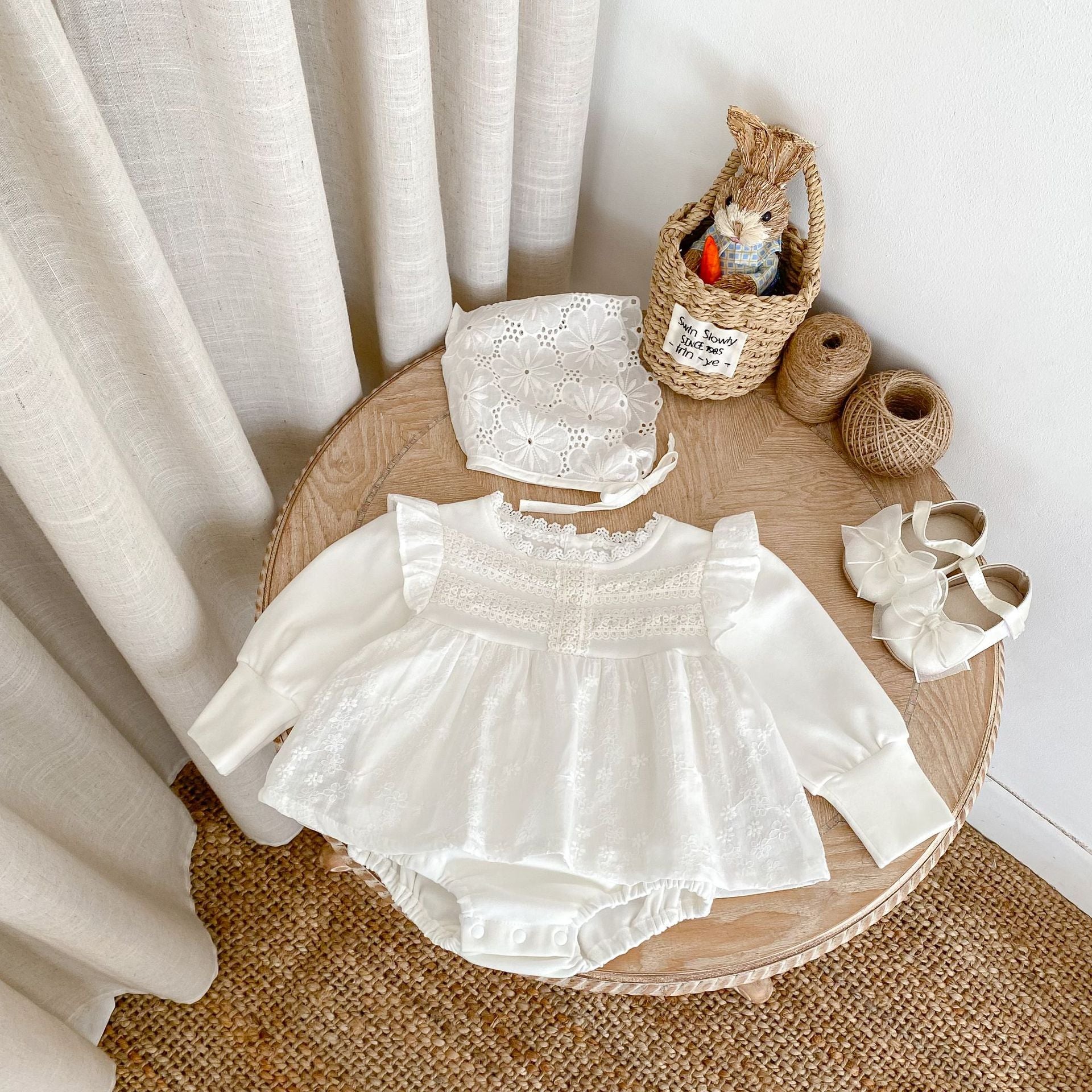 Baby Girl Embroidered Two-piece Dress