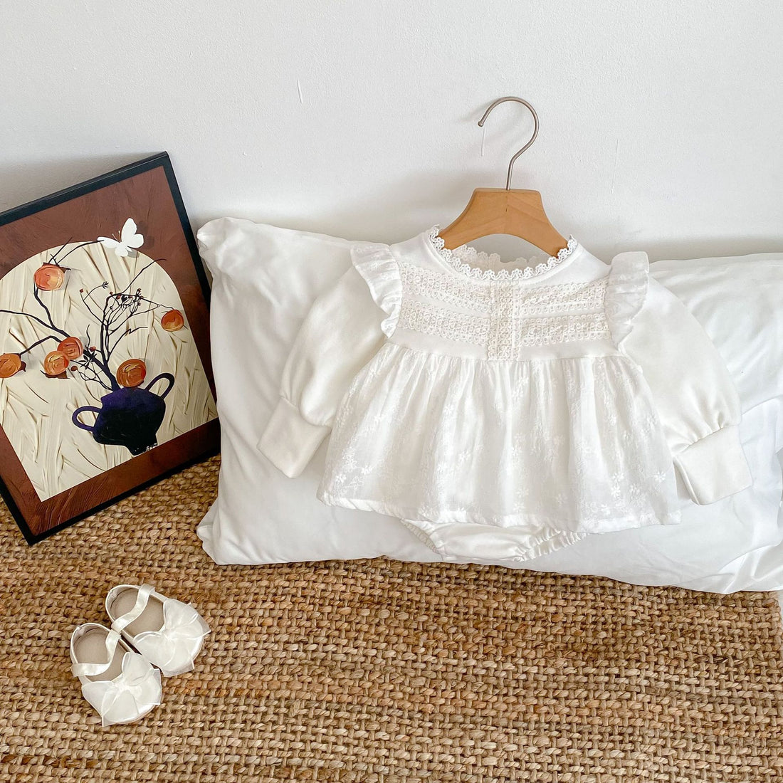 Baby Girl Embroidered Two-piece Dress