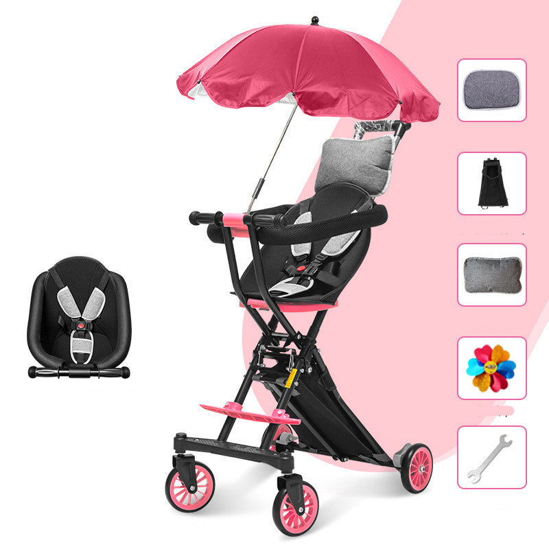 Foldable Stroller with optional Umbrella Canopy