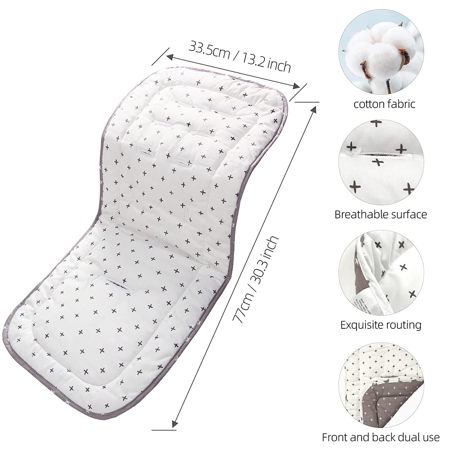 Plush Stroller Cotton Pad