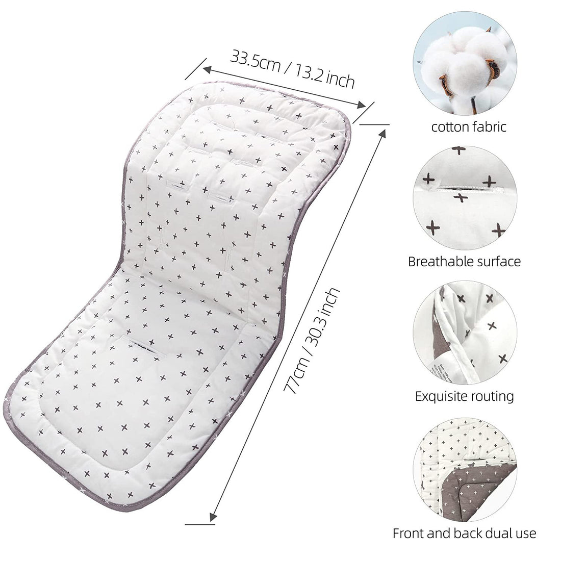 Plush Stroller Cotton Pad