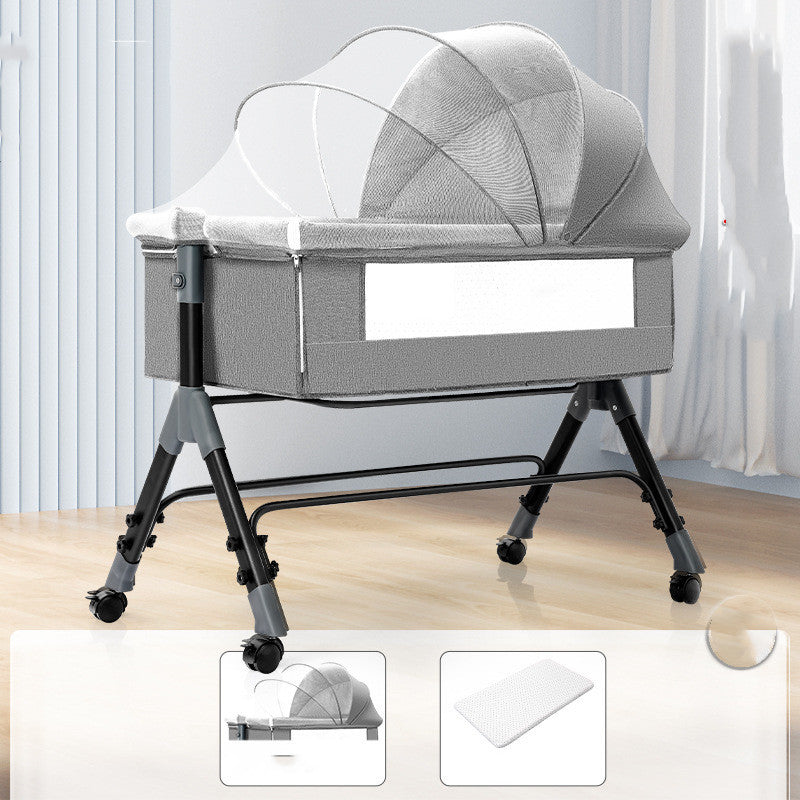 Multifunctional Mobile Folding Cradle Bed