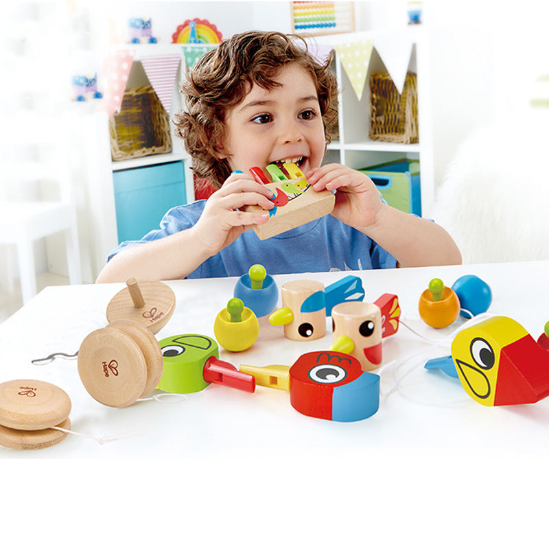 Vibrant Wooden Musical Toy Set