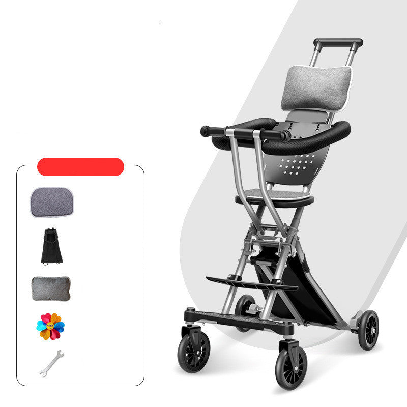 Foldable Stroller with optional Umbrella Canopy