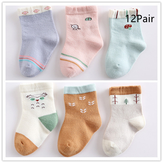 Children's Cartoon Animal Cotton Baby Socks