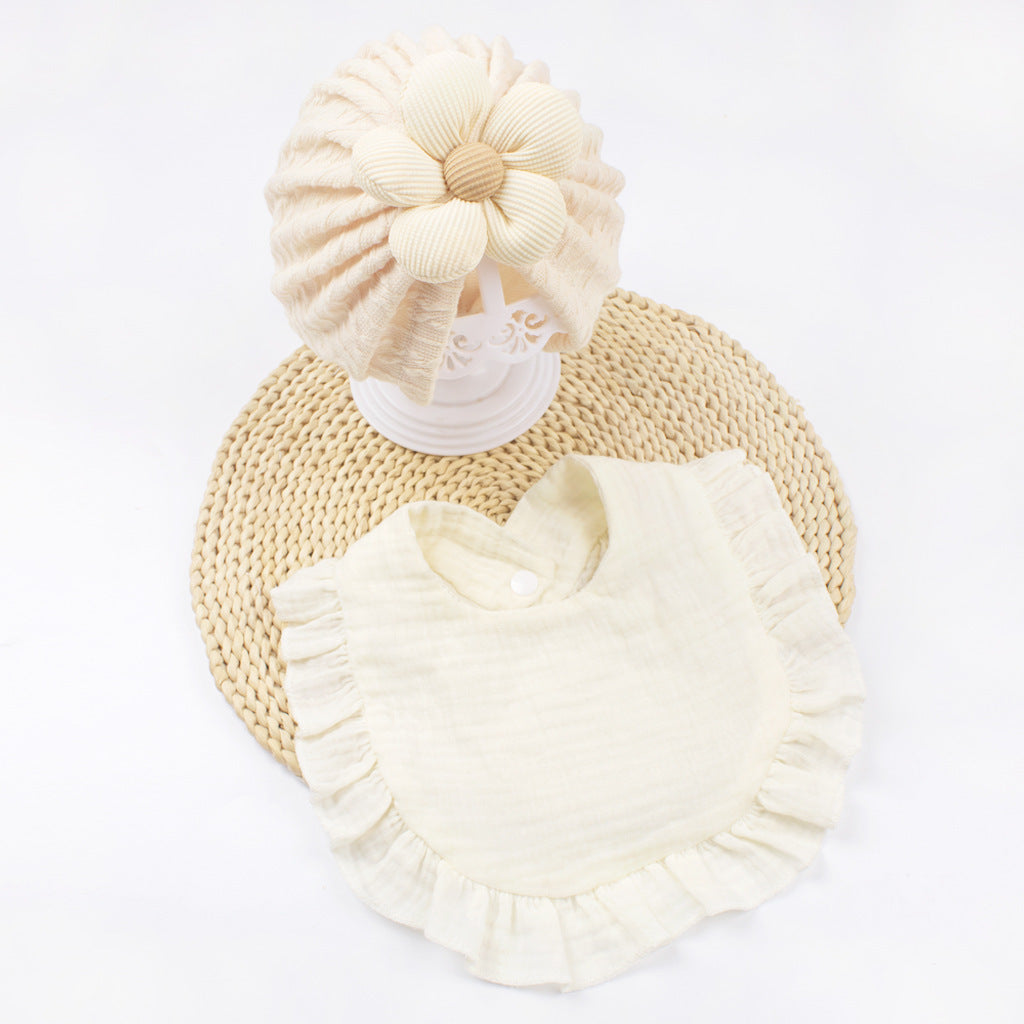 Newborn Baby Hat & Bib Set
